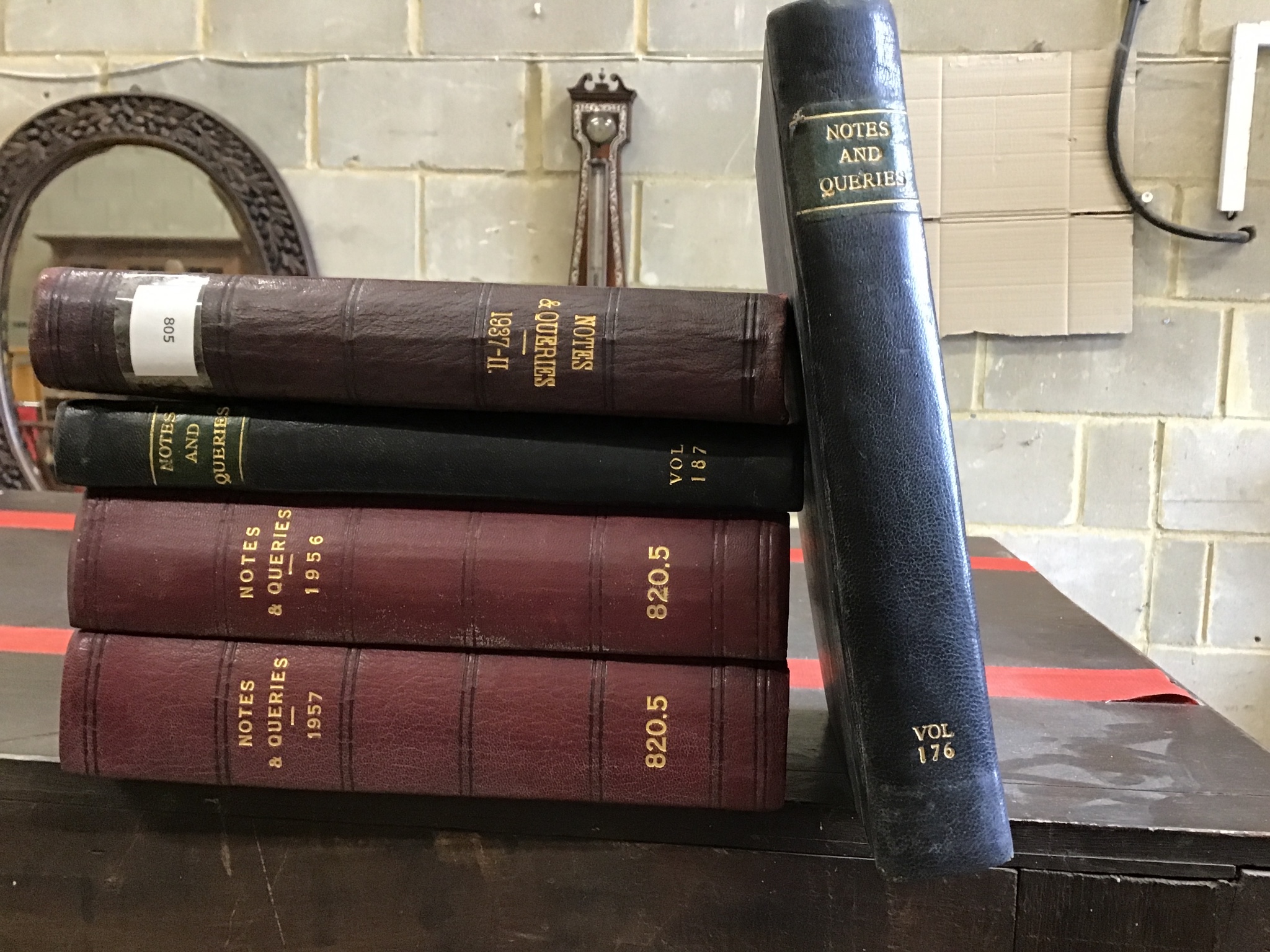 Notes and Queries, various dates, all bound